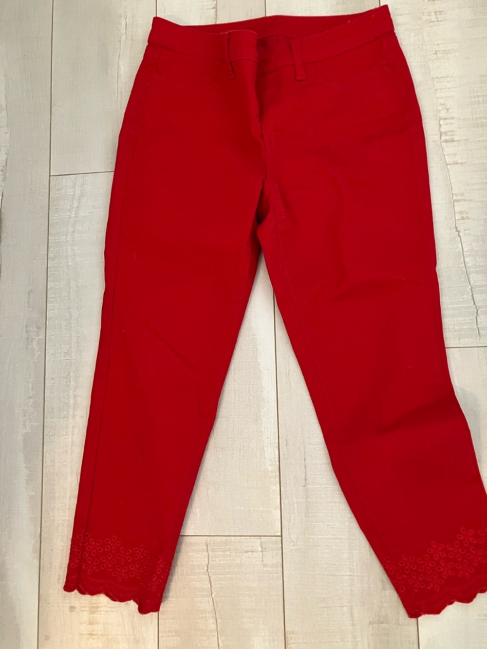 Talbots Red Slim Ankle Pants